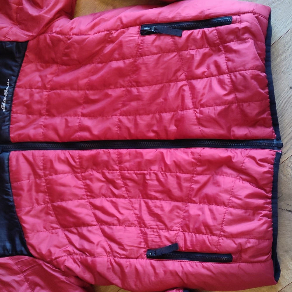 Eddie Bauer Jacket Reversible Puffer Fleece 14/16 - Picture 3 of 8
